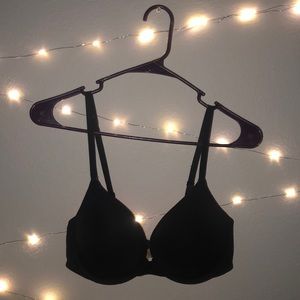 PINK wear everywhere push-up bra in black